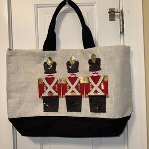 New Nutcracker Sequin Christmas Tote Bag